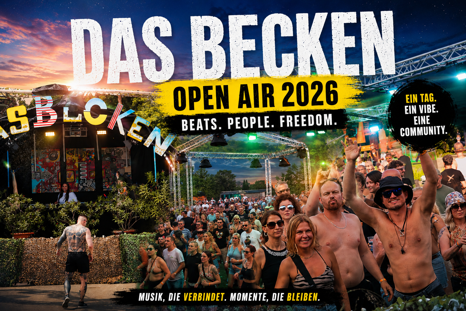 Beitragsbild zu Das Becken 2026 – Sonne, Bass und gute Laune